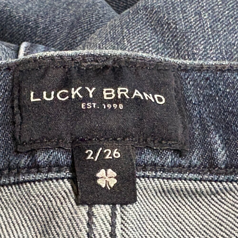 LUCKY Brand High Rise Wide Leg Jeans Size 2/26 - Picture 5 of 12